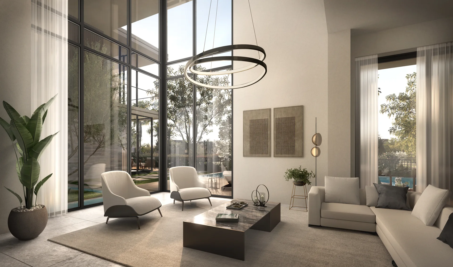 Athlon living — architectural illustration