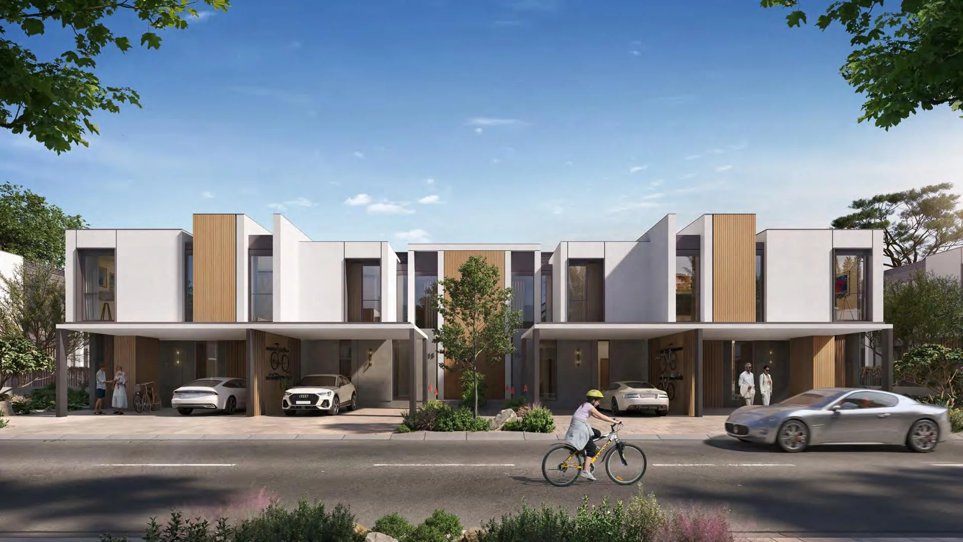 Athlon townhouses — architectural illustration