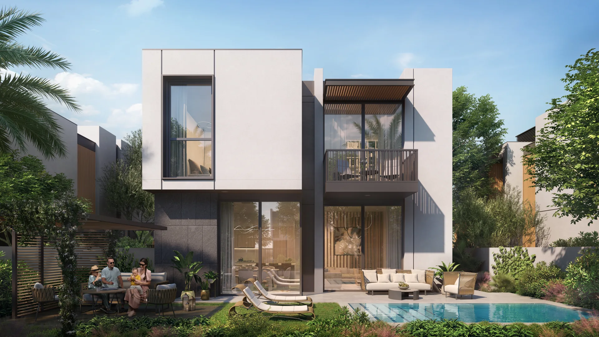 Athlon villas — architectural illustration
